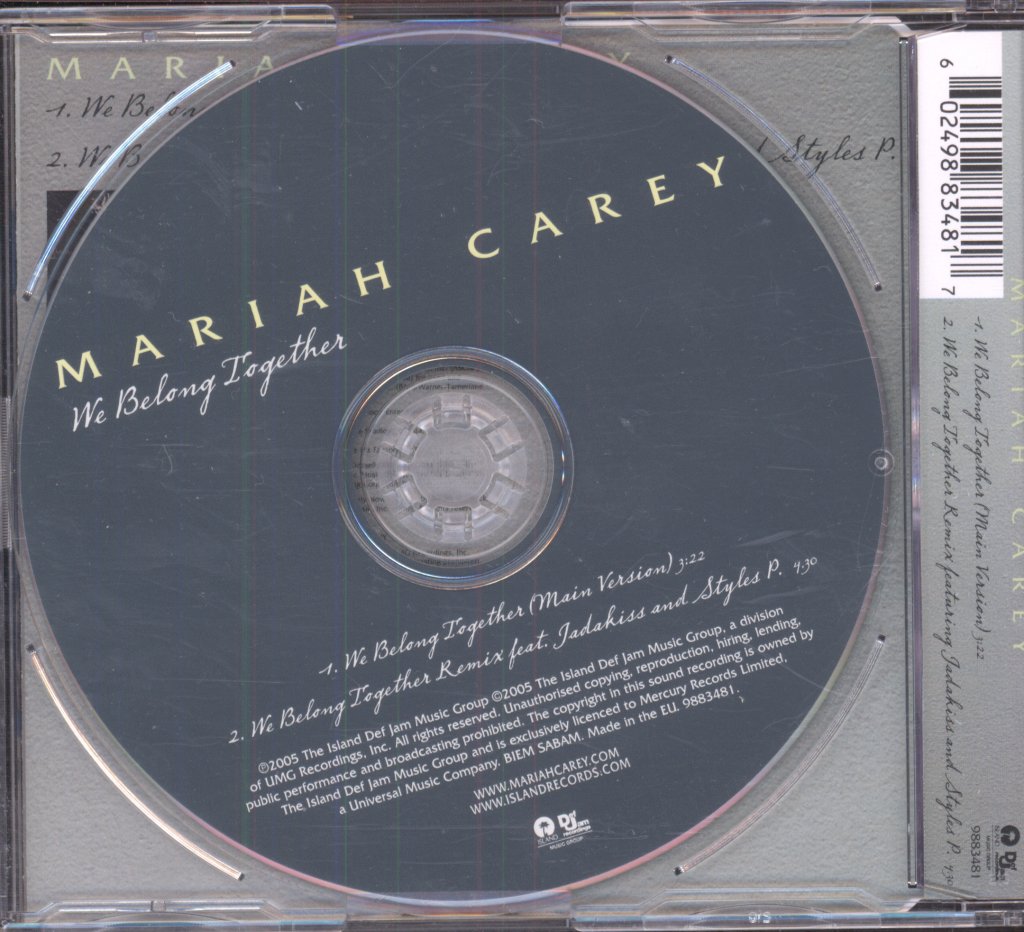 Mariah Carey - We Belong Together - Cd