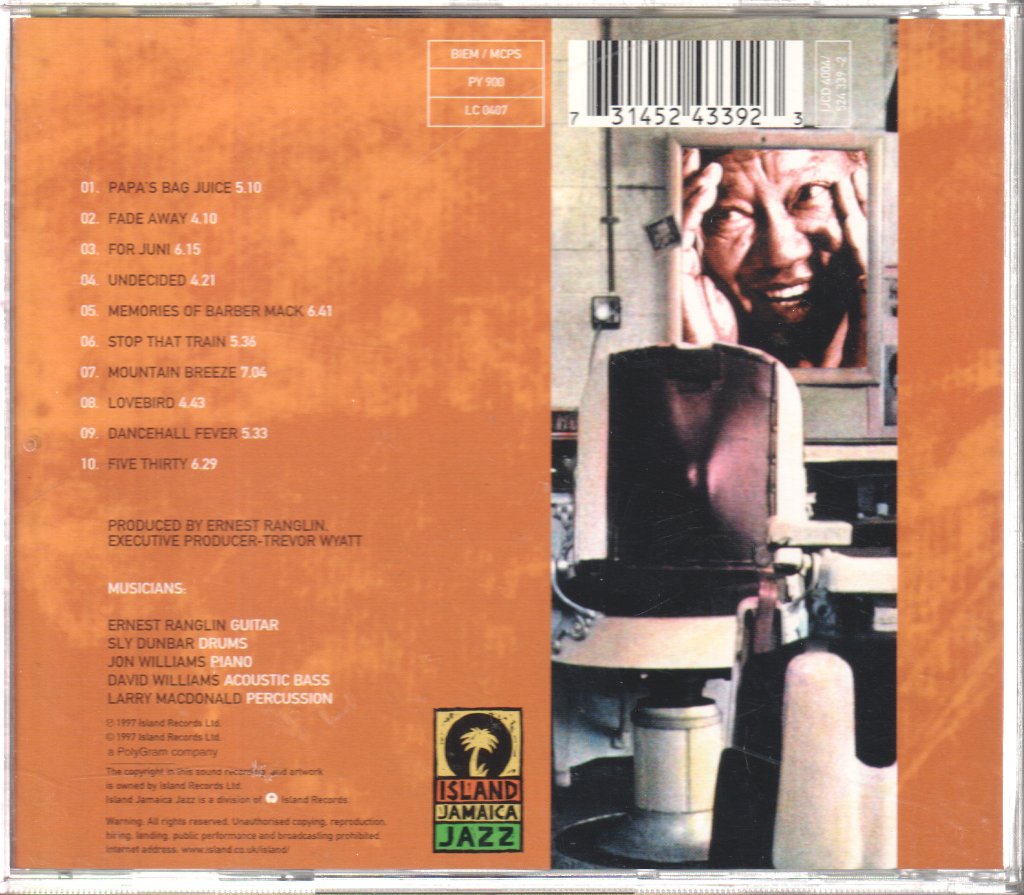 Ernest Ranglin - Memories Of Barber Mack - Cd