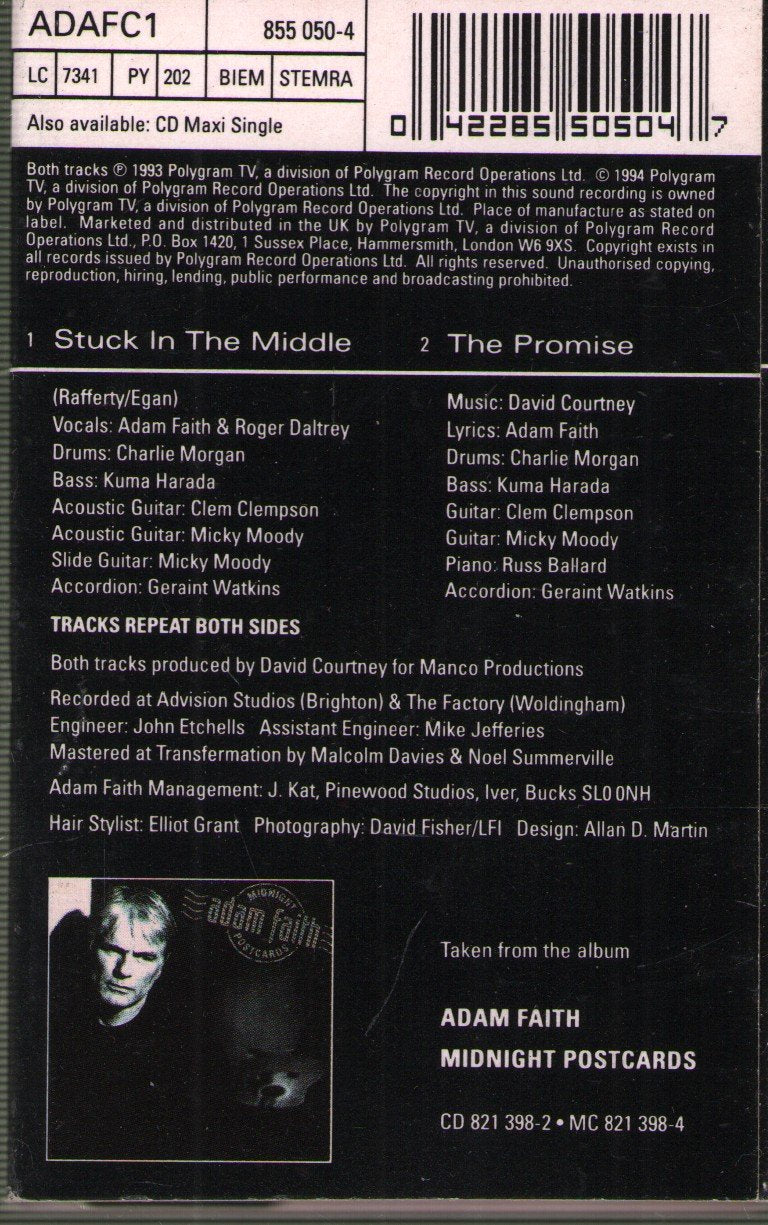 Adam Faith With Roger Daltrey - Stuck In The Middle - Cd