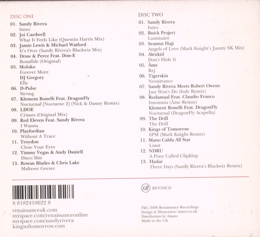 Sandy Rivera - Masters Series, Part 8 - Cd Set