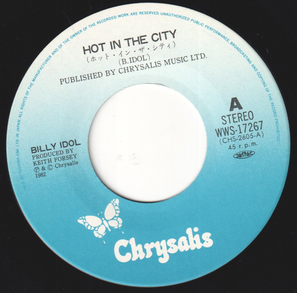 Billy Idol - Hot In The City - 7 Inch