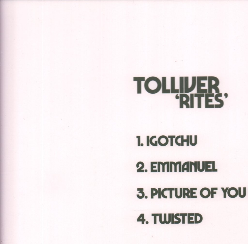 Tolliver - Rites - 12 Inch