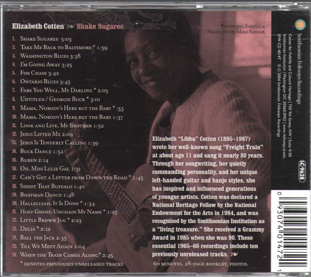 Elizabeth Cotten - Shake Sugaree - Cd