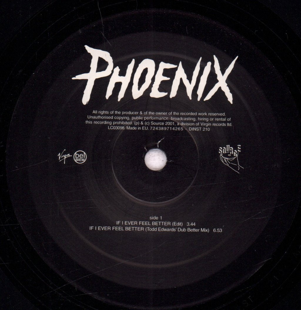 Phoenix - If I Ever Feel Better - 12 Inch
