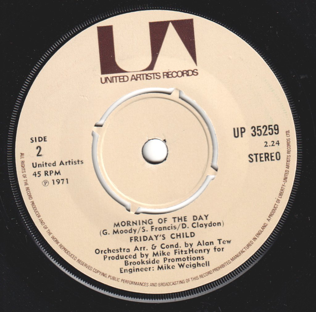 Friday's Child - Butterfly - 7 Inch