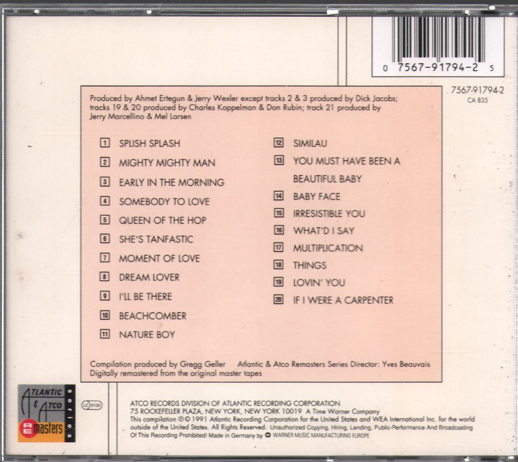 Bobby Darin - Splish Splash - The Best Of Bobby Darin Volume One - Cd