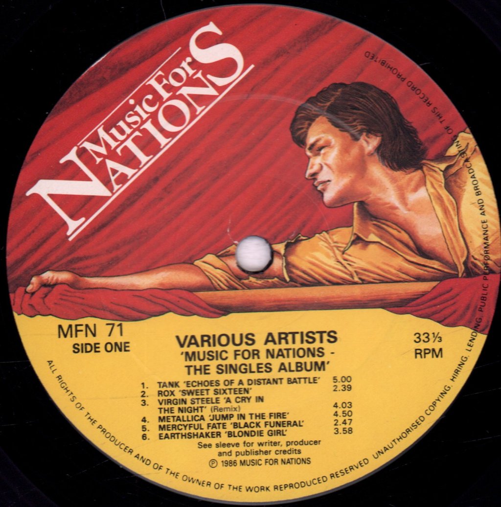 Music For Nations - Singles Album - Double Lp
