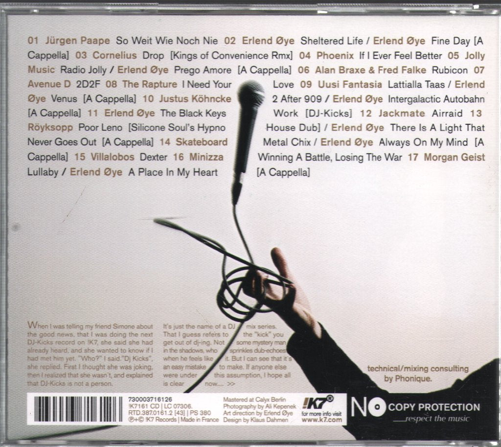 Erlend Øye - DJ-Kicks - Cd