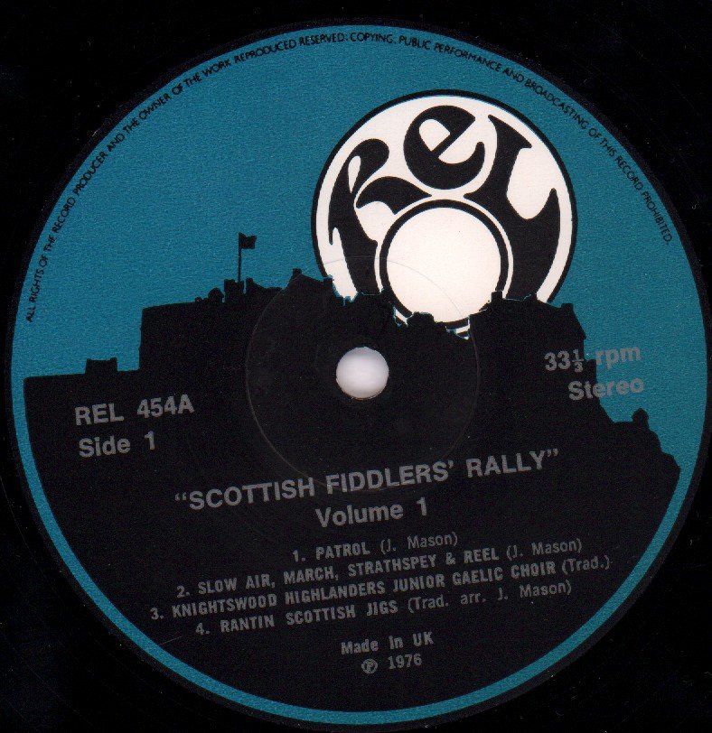 Scottish Fiddler's Rally - Vol 1 At The Kelvin Hall Glasgow - Lp