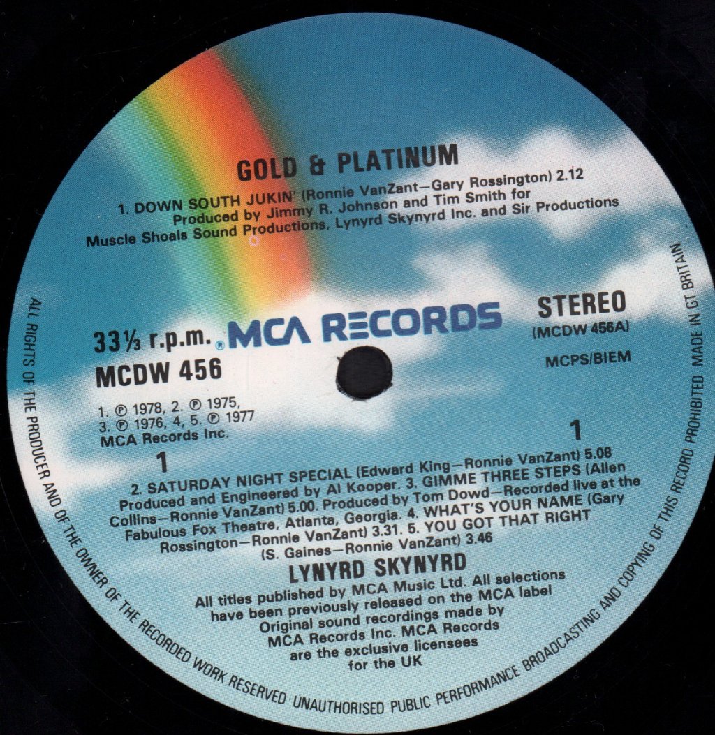 Lynyrd Skynyrd - Gold And Platinum - Double Lp