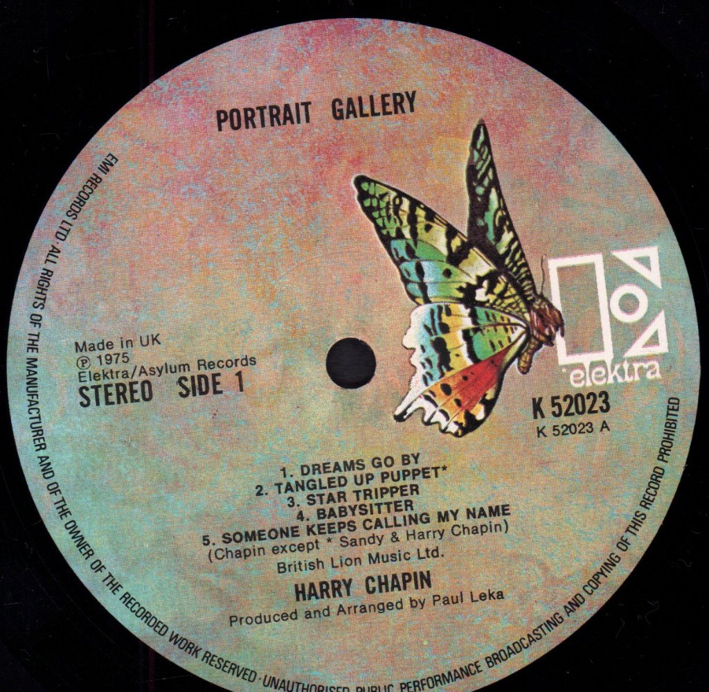 Harry Chapin - Portrait Gallery - Lp
