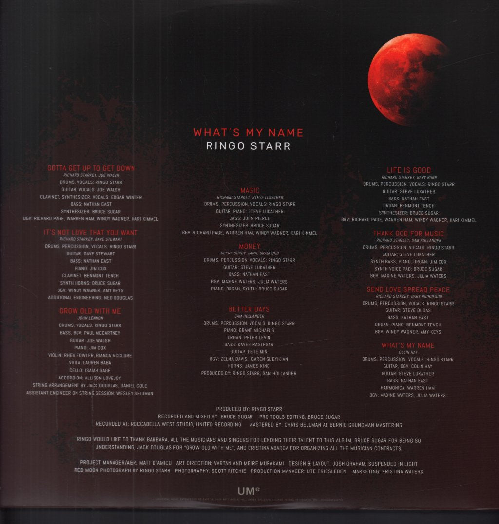 Ringo Starr - What's My Name - Lp