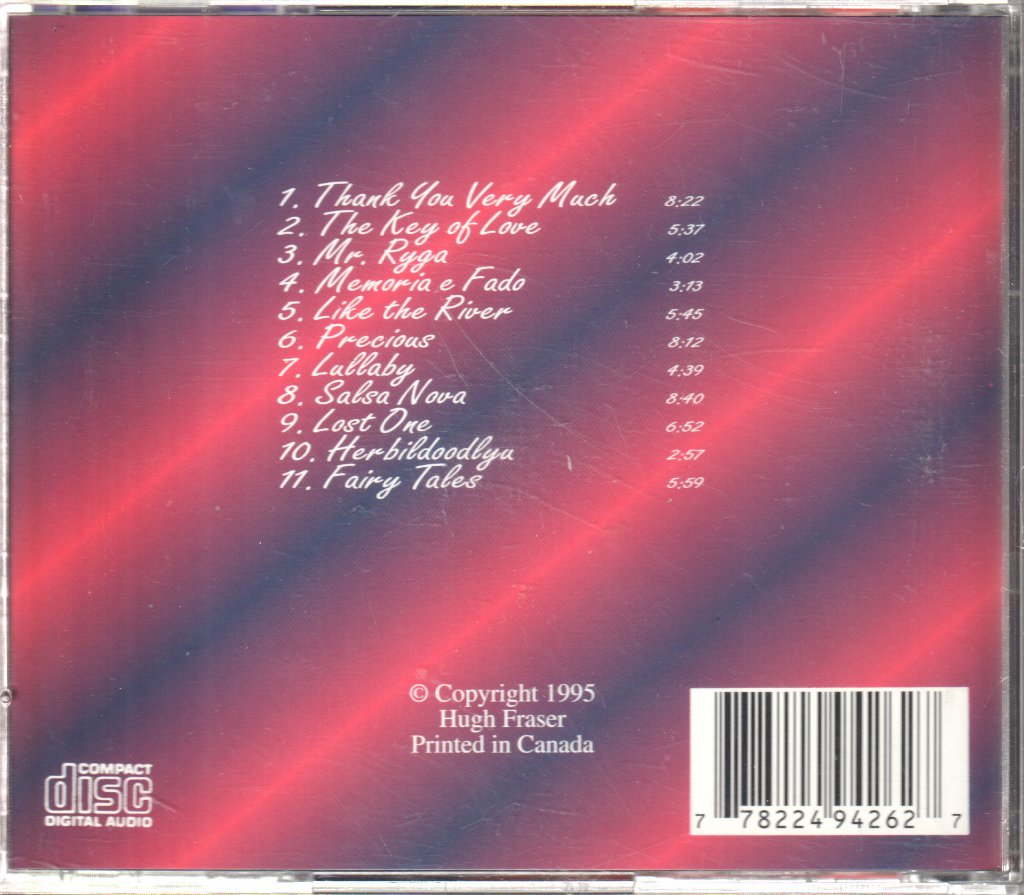 Hugh Fraser Quintet Featuring Campbell Ryga - Red & Blue - Cd