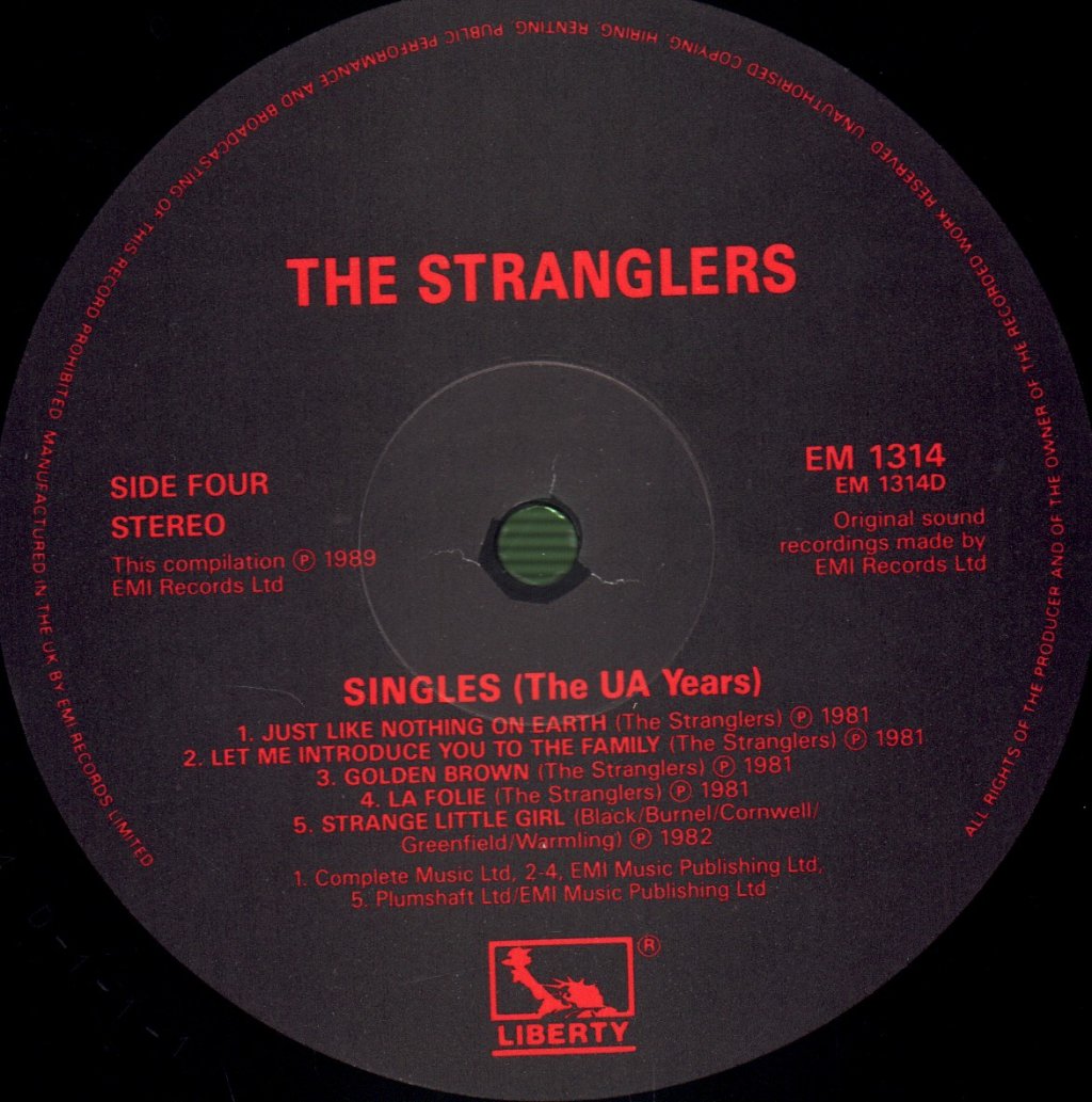Stranglers - Singles (The U.A. Years) - Double Lp