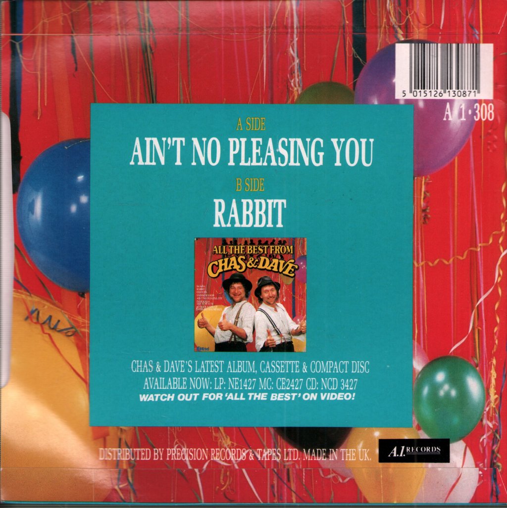 Chas And Dave - Ain't No Pleasing You - 7 Inch