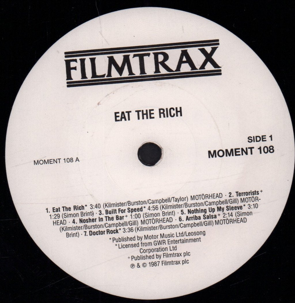 Eat The Rich - Original Motion Picture Score - Lp