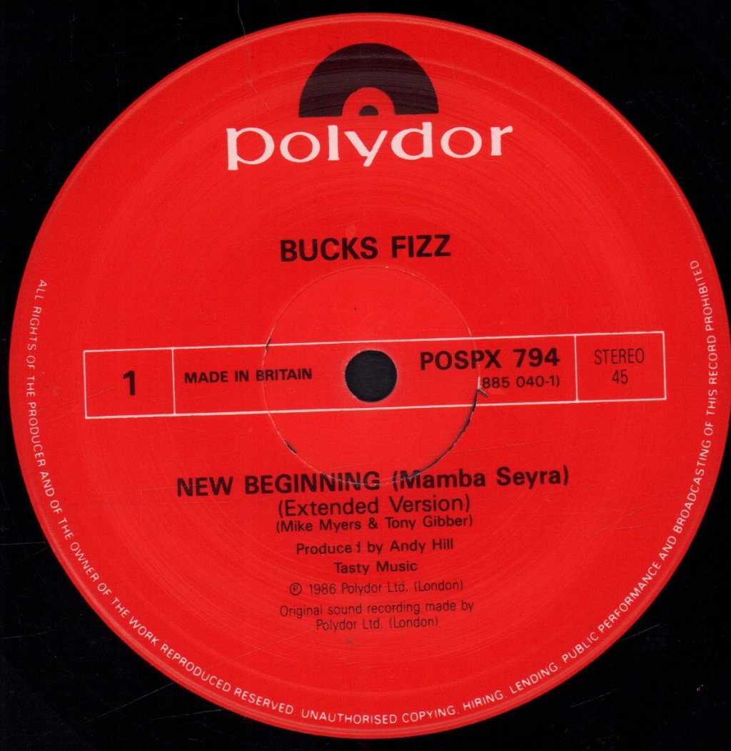 Bucks Fizz - New Beginning - 12 Inch