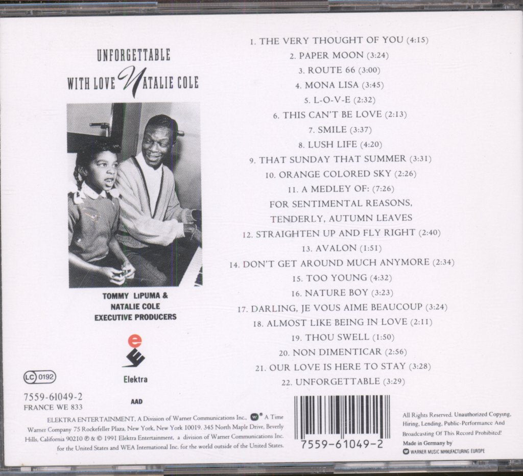 Natalie Cole - Unforgettable With Love - Cd