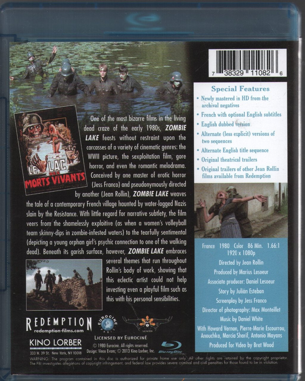 Jean Rollin - Zombie Lake - Blu-Ray