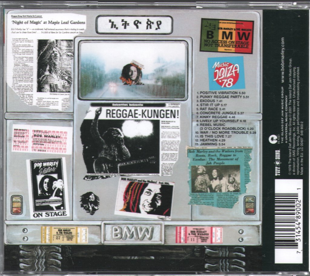 Bob Marley & The Wailers - Babylon By Bus - Cd