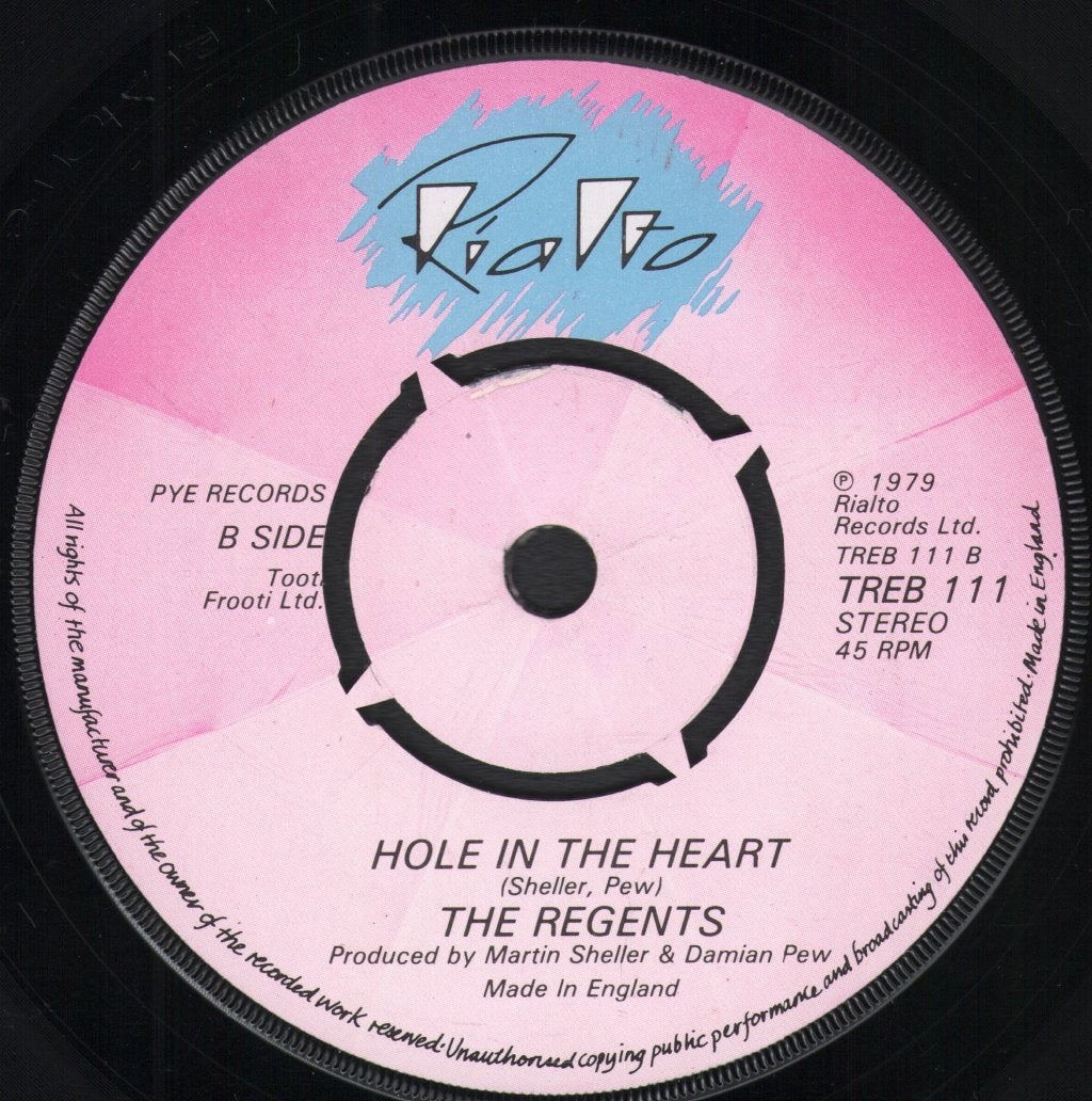 Regents (New Wave Group) - 7 Teen - 7 Inch