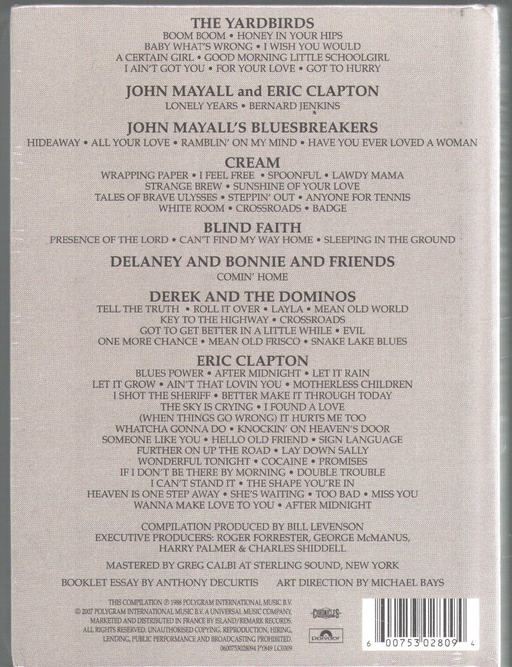 Eric Clapton - Crossroads - Cd Set