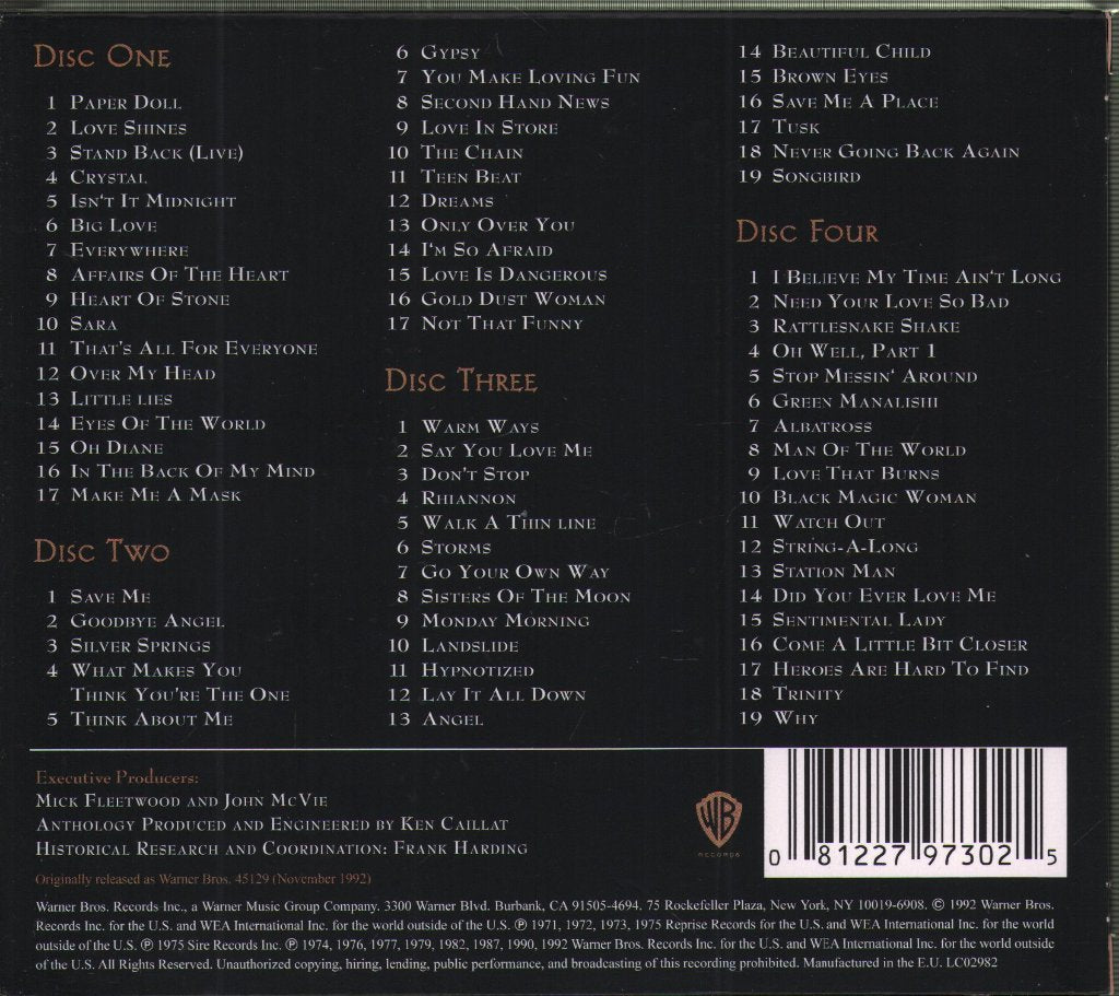 Fleetwood Mac - 25 Years The Chain - Cd Set