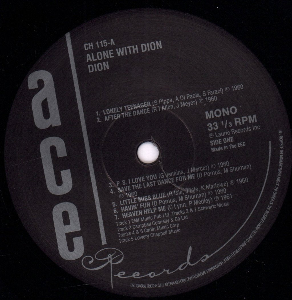 Dion - Alone With - Lp