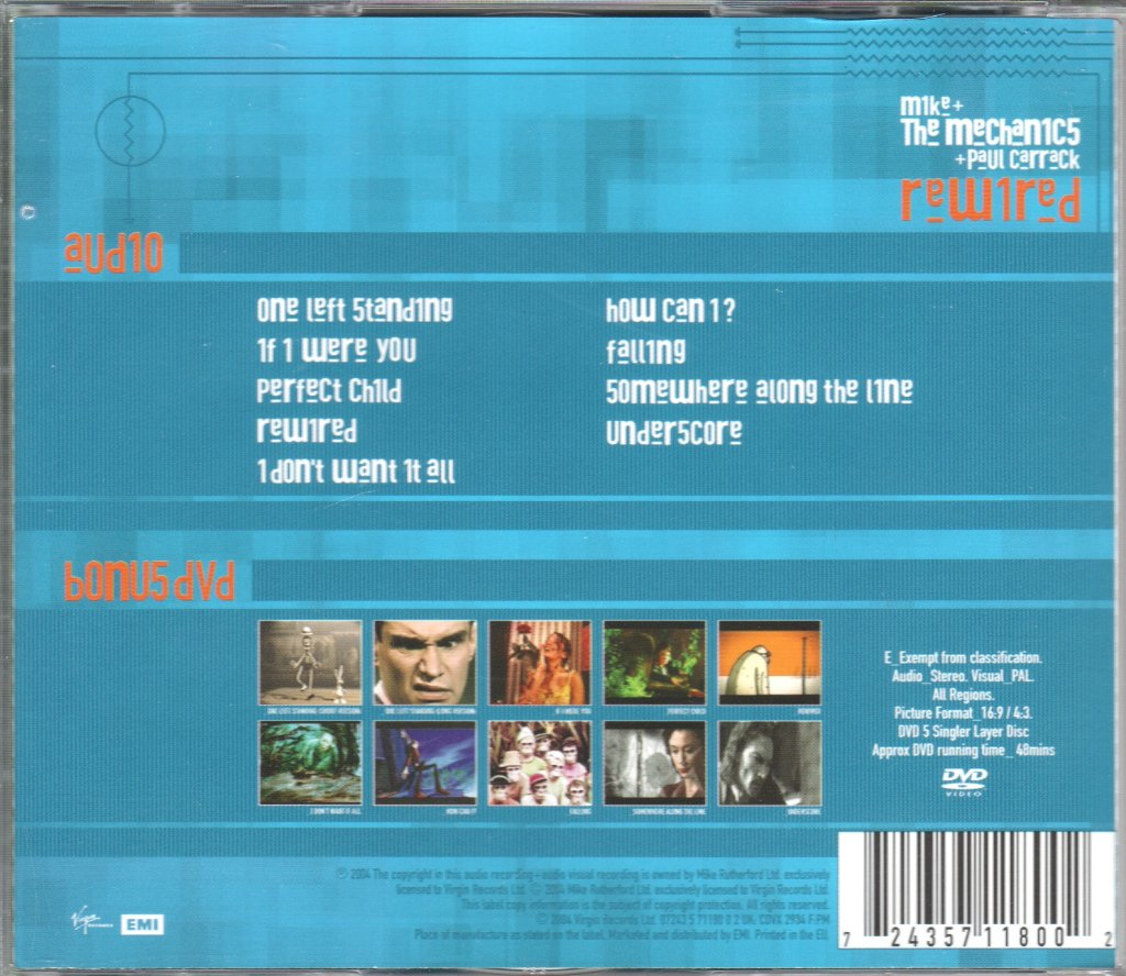 Mike And The Mechanics And Paul Carrack - Rewired - Cd