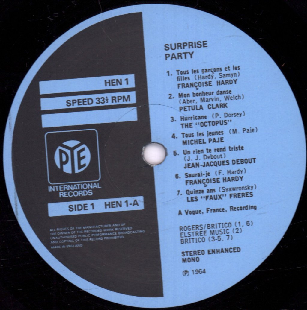 Various Artists - Surprise Partie Tous Les Jeunes - Lp