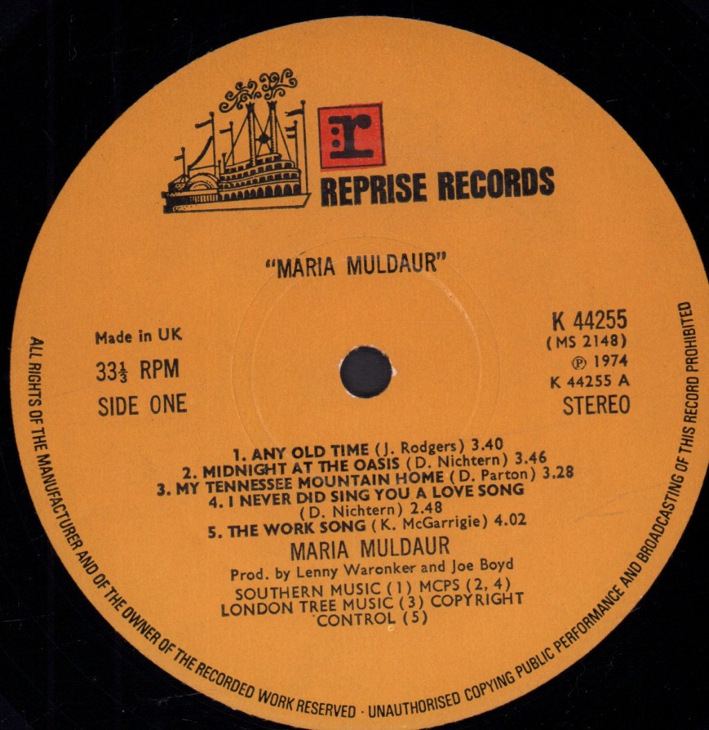 Maria Muldaur - Maria Muldaur - Lp