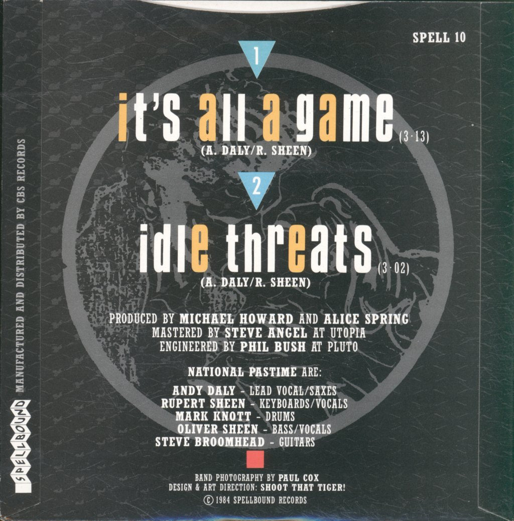 National Pastime - It's All A Game - 7 Inch
