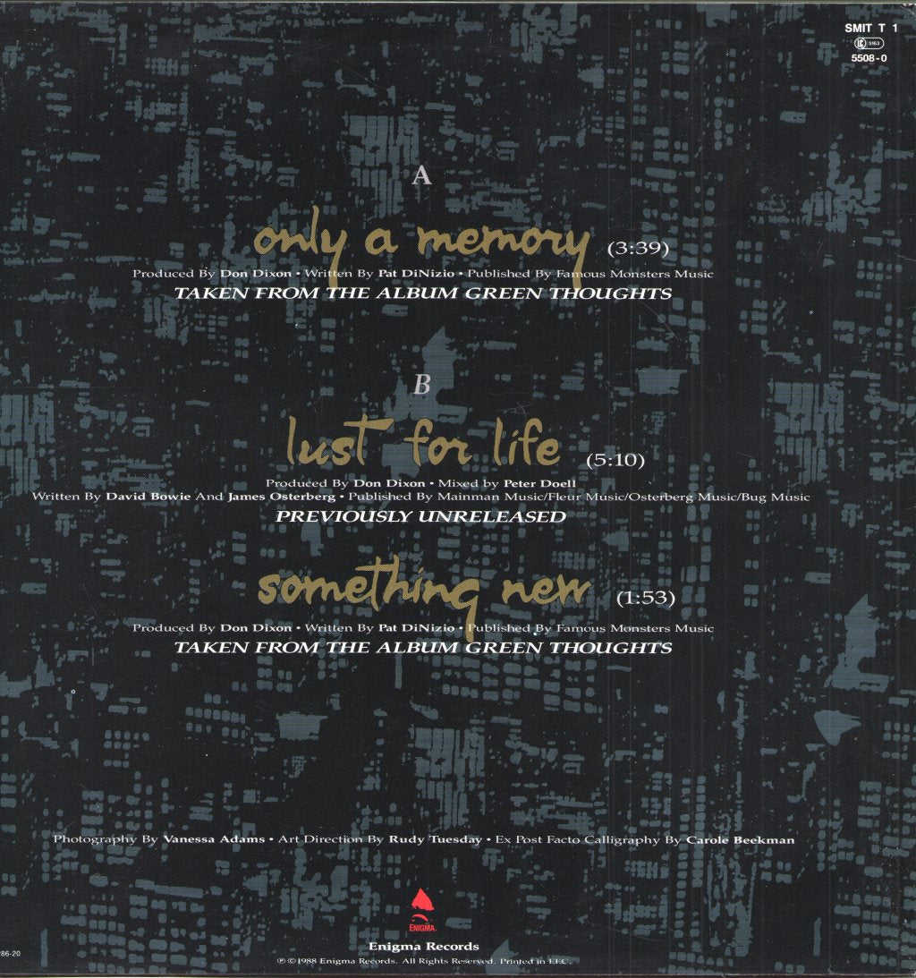 Smithereens (Us Group) - Only A Memory - 12 Inch