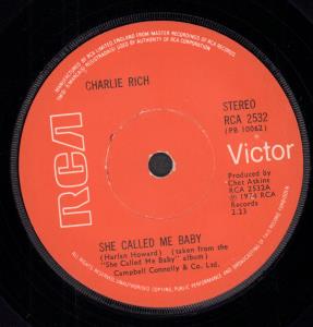 Charlie Rich - She Called Me Baby - 7 Inch