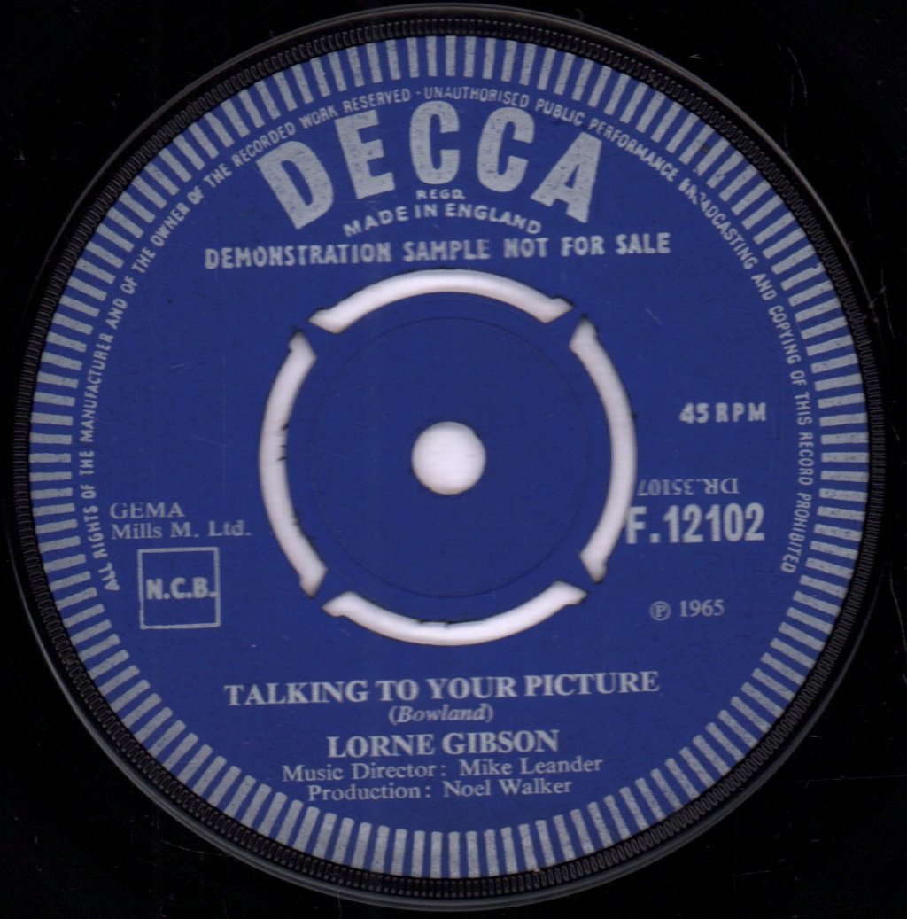 Lorne Gibson - Red Roses For A Blue Lady - 7 Inch