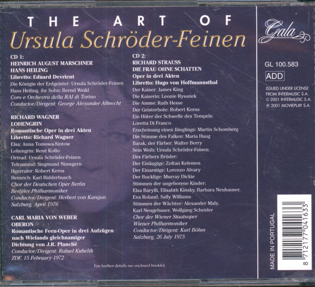 Ursula Schroder-Feinen - Art of Ursula Schroder-Feinen - Cd Set