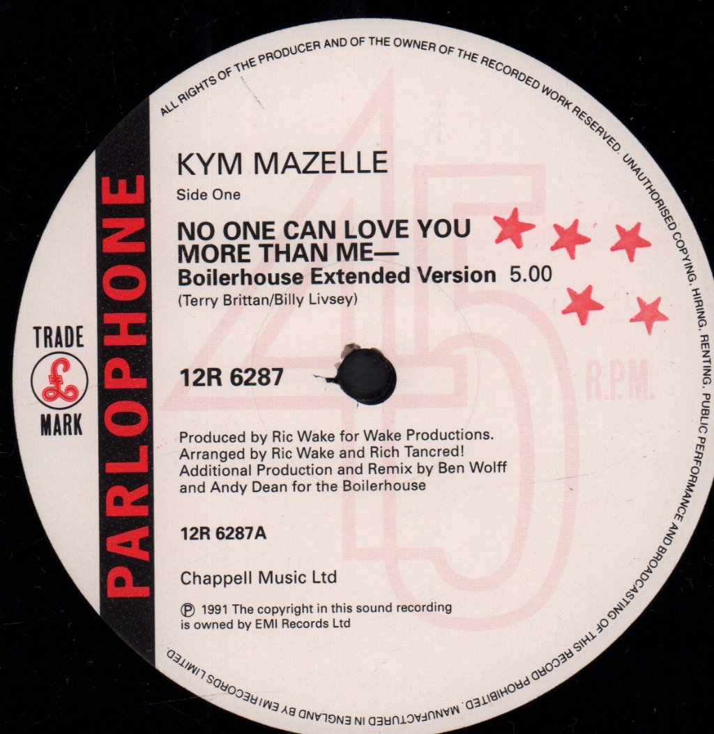 Kym Mazelle - No One Can Love You More Than Me - 12 Inch