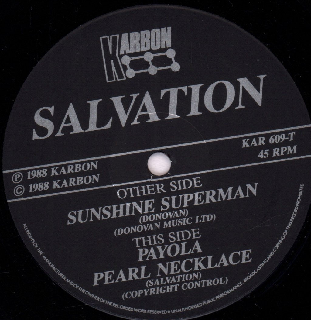 Salvation (Goth Group) - Sunshine Superman - 12 Inch