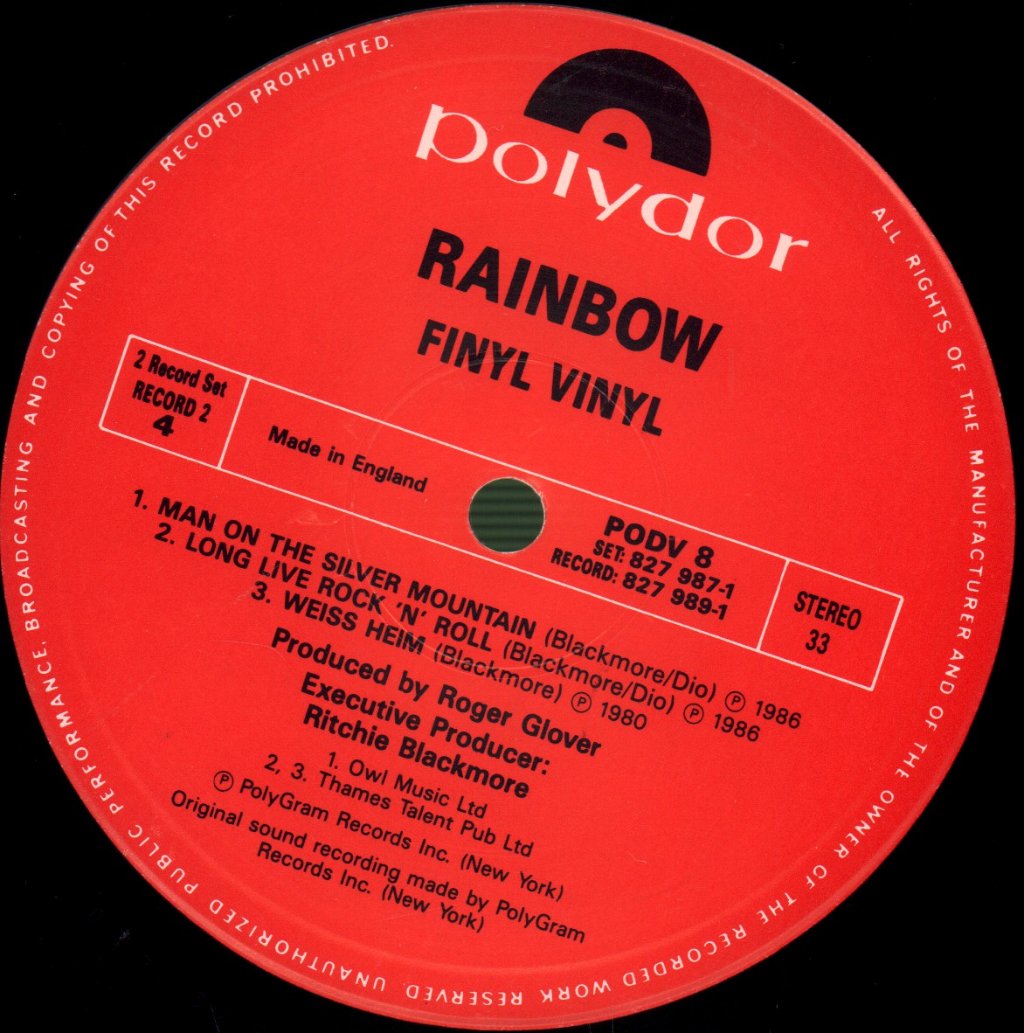 Rainbow - Finyl Vinyl - Double Lp