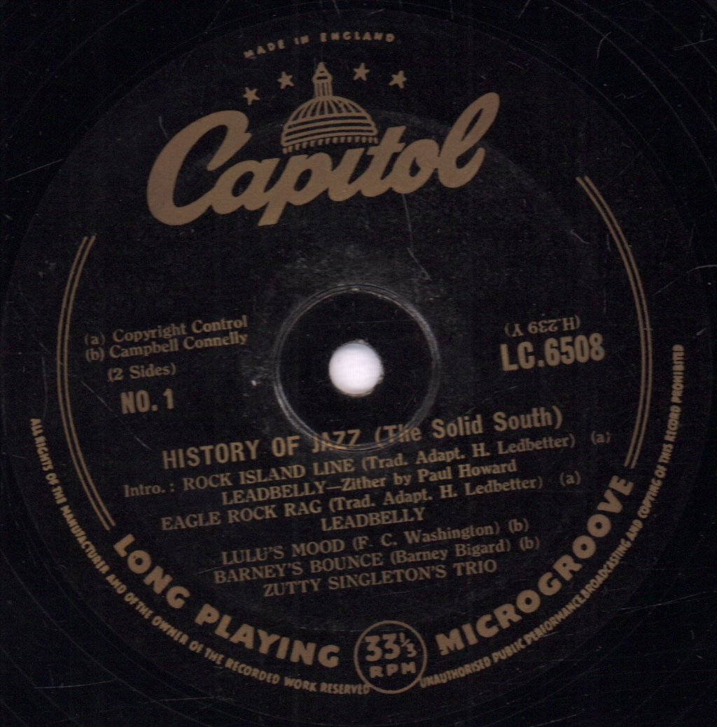 Various Artists - History Of Jazz (The Solid South) - 10 Inch