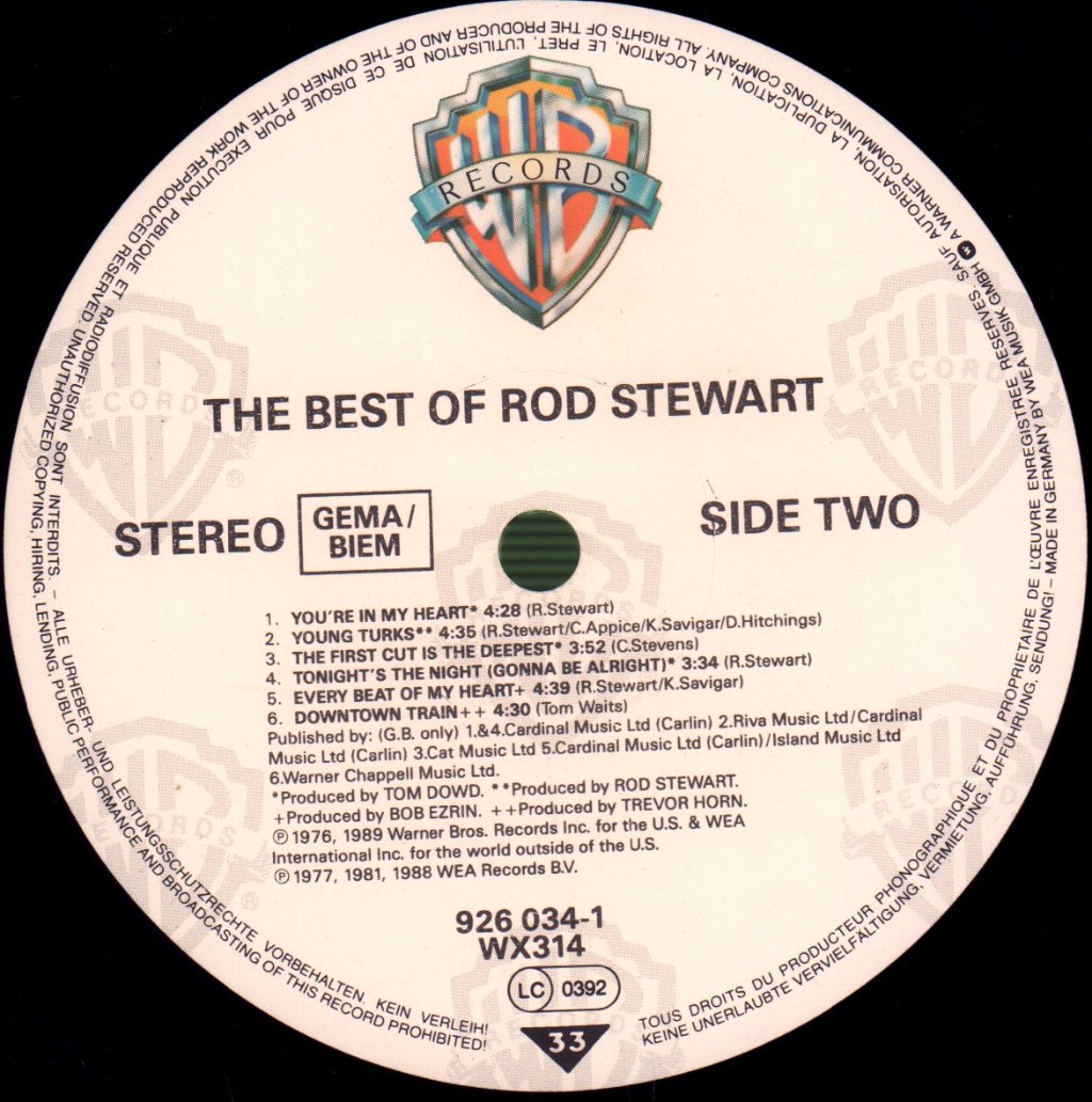 Rod Stewart - Best Of Rod Stewart - Lp