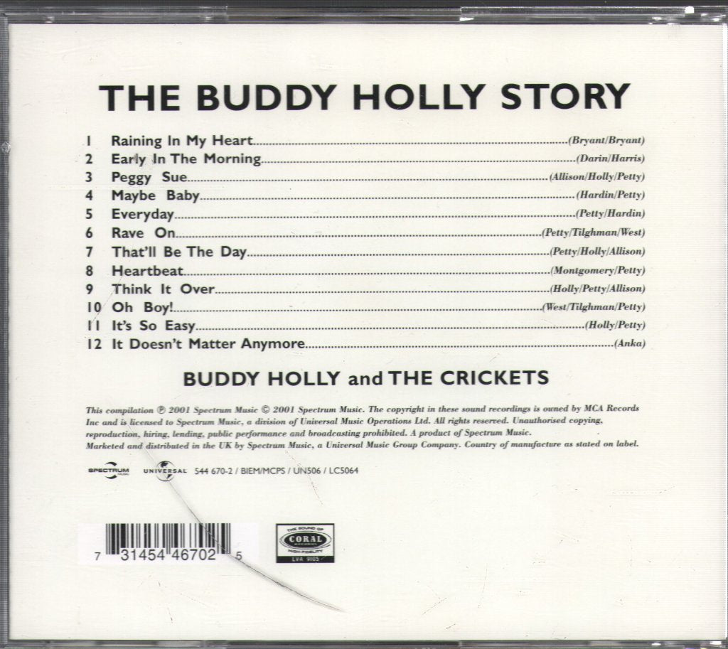 Buddy Holly - The Buddy Holly Story - Cd