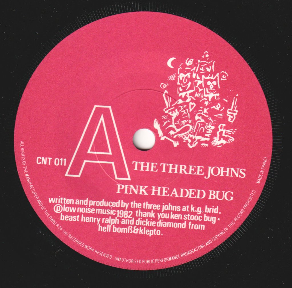 Three Johns - Pink Headed Bug - 7 Inch