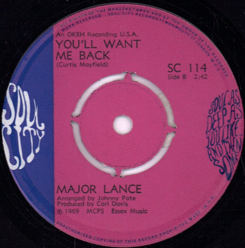 Major Lance - Beat - 7 Inch