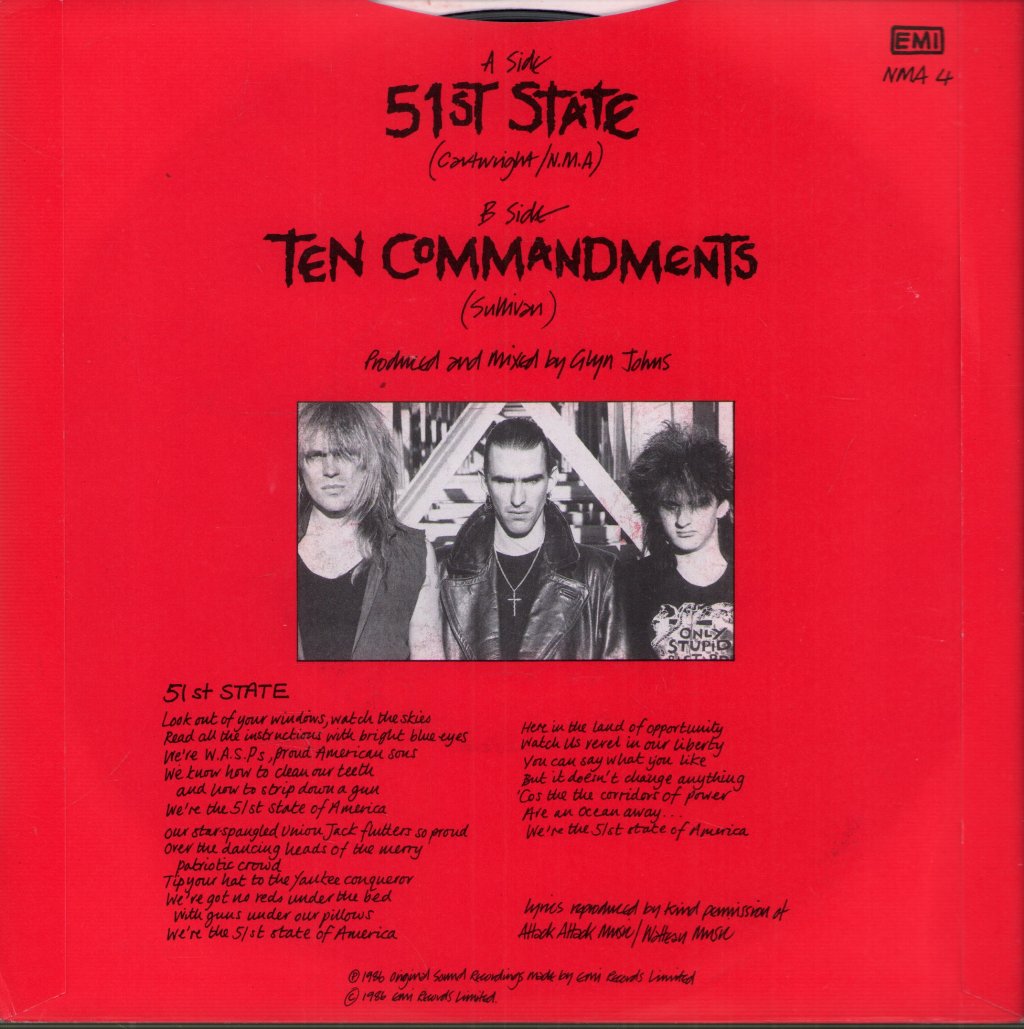 New Model Army - 51st State - 7 Inch