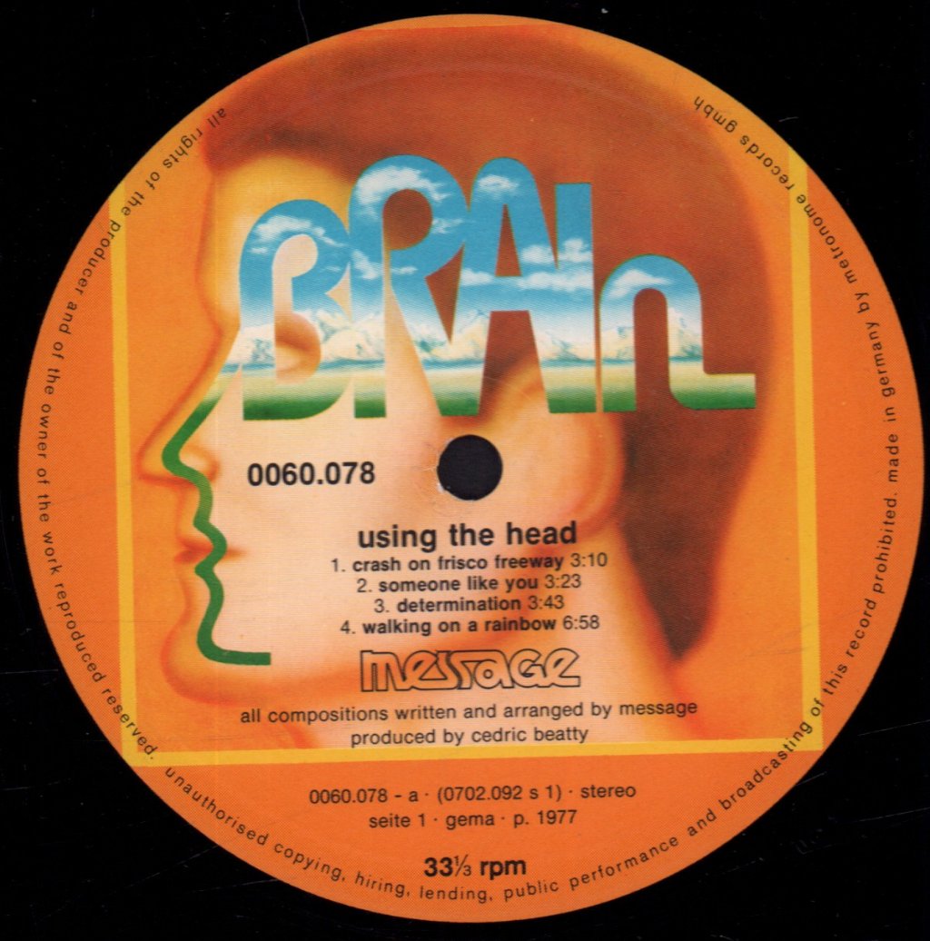 Message - Using The Head - Lp