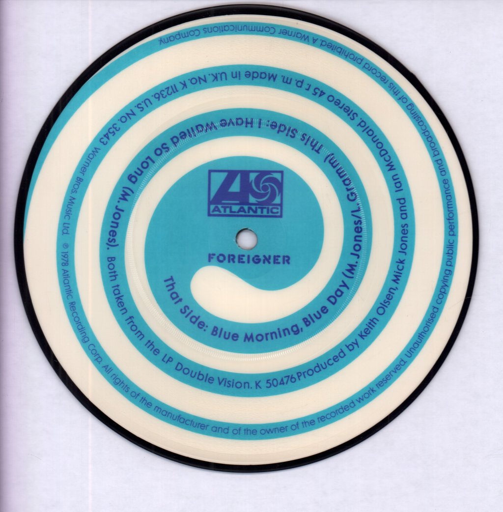 Foreigner - Blue Morning Blue Day - 7 Inch