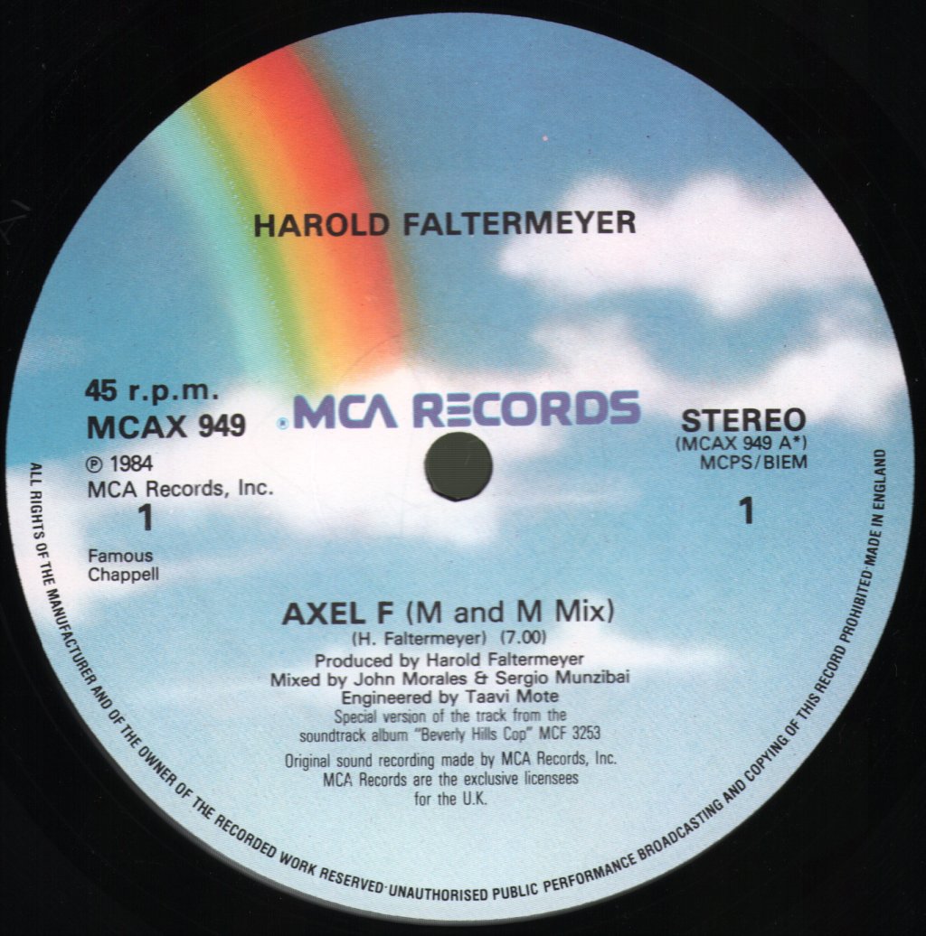 Harold Faltermeyer - Axel F - 12 Inch