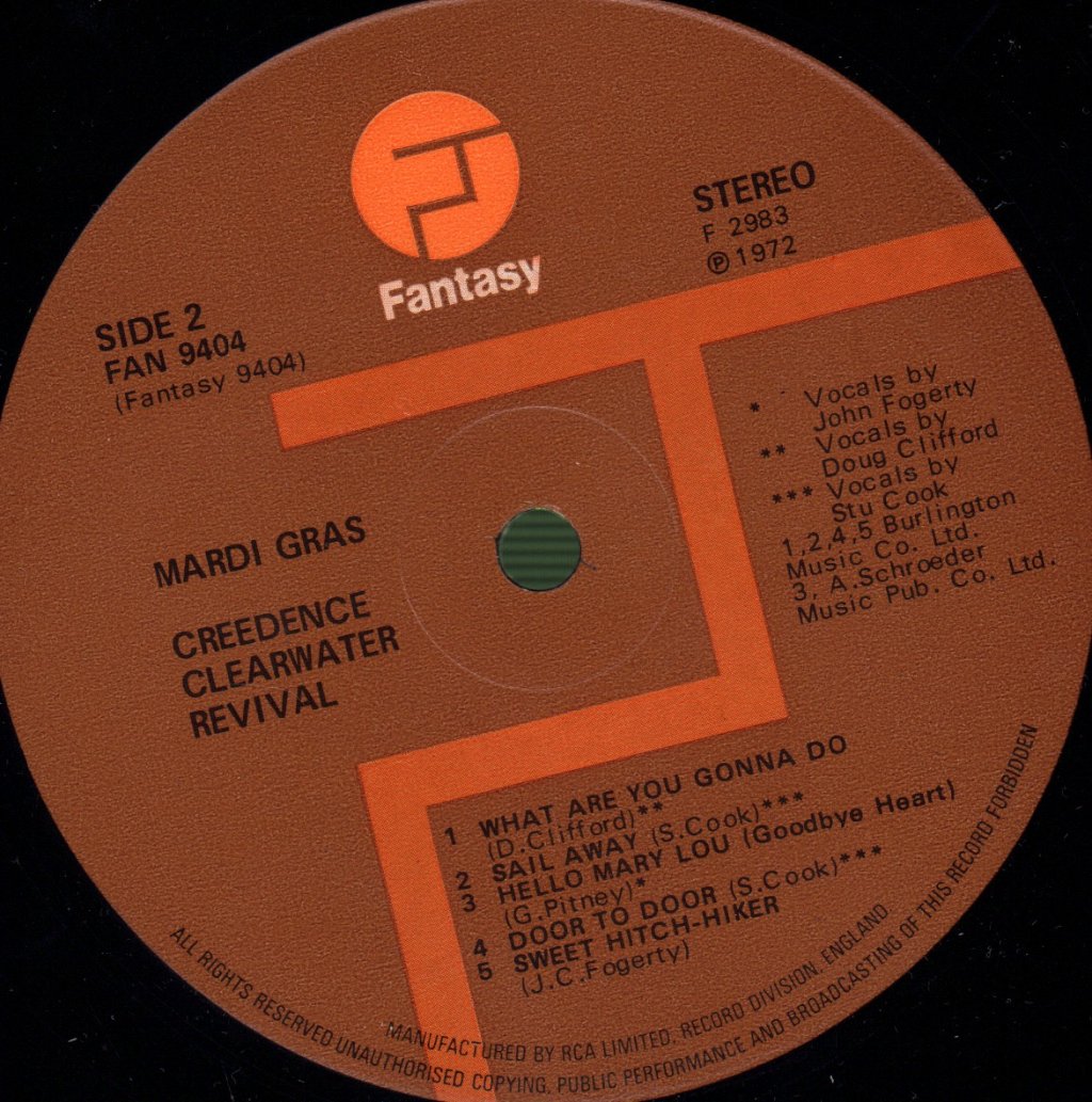 Creedence Clearwater Revival - Mardi Gras - Lp