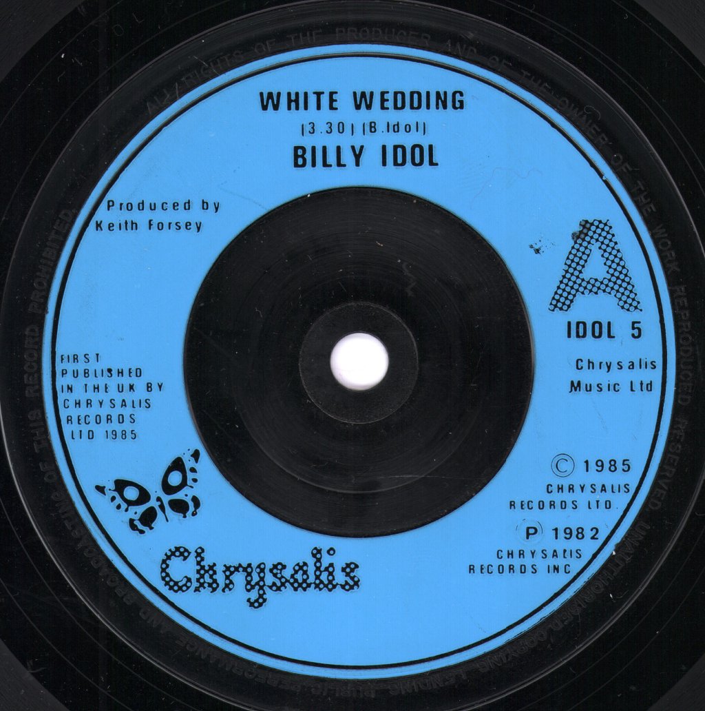 Billy Idol - White Wedding - 7 Inch